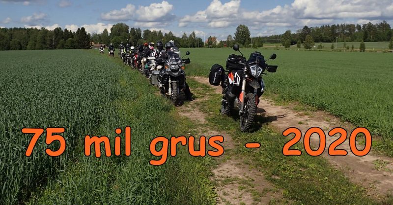 Inbjudan till 75 mil grus 2020